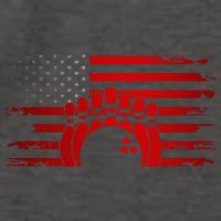American Flag Bowling Apparel Bowling Vector Backpack
