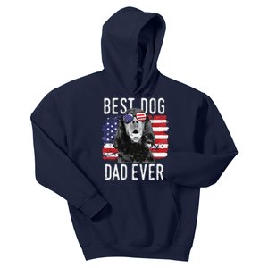 American Flag Best Dog Dad Ever Gordon Setters Usa Kids Hoodie