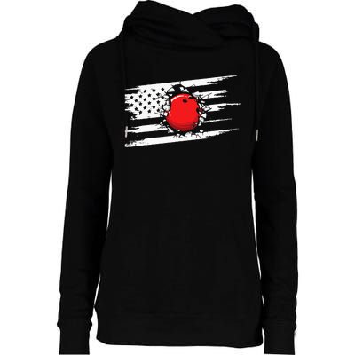 American Flag Bowling Apparel Bowling Womens Funnel Neck Pullover Hood