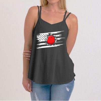 American Flag Bowling Apparel Bowling Women's Strappy Tank