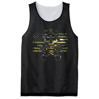 American Flag Biker Motorcycle Mesh Reversible Basketball Jersey Tank