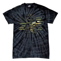 American Flag Biker Motorcycle Tie-Dye T-Shirt