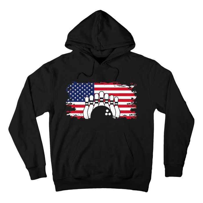 American Flag Bowling Apparel Bowling Hoodie