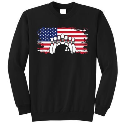 American Flag Bowling Apparel Bowling Sweatshirt