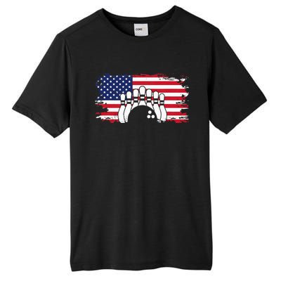 American Flag Bowling Apparel Bowling Tall Fusion ChromaSoft Performance T-Shirt