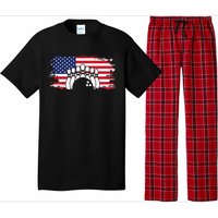 American Flag Bowling Apparel Bowling Pajama Set