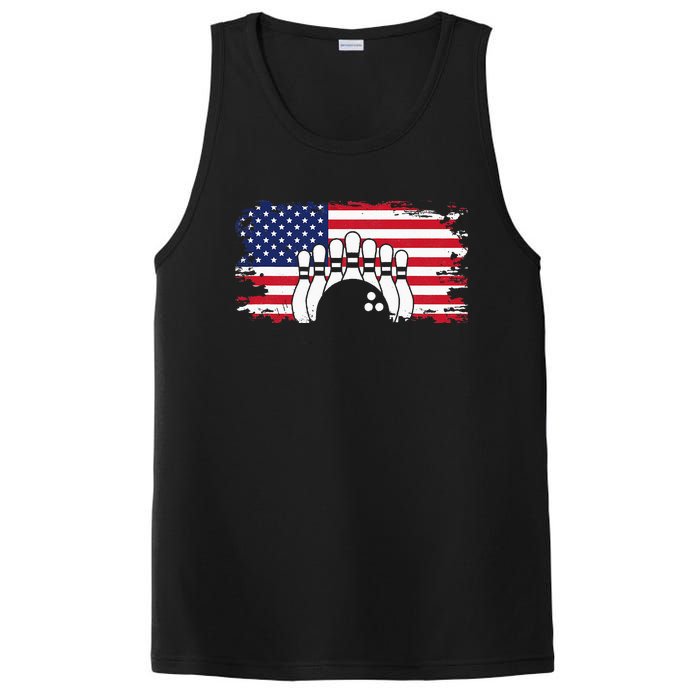 American Flag Bowling Apparel Bowling PosiCharge Competitor Tank