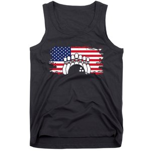 American Flag Bowling Apparel Bowling Tank Top