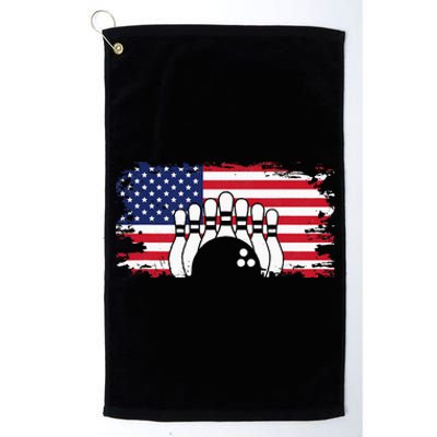 American Flag Bowling Apparel Bowling Platinum Collection Golf Towel