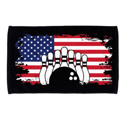 American Flag Bowling Apparel Bowling Microfiber Hand Towel