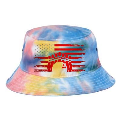 American Flag Bowling Apparel Bowling Tie Dye Newport Bucket Hat