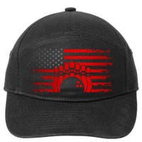 American Flag Bowling Apparel Bowling 7-Panel Snapback Hat