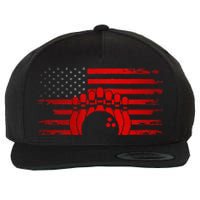 American Flag Bowling Apparel Bowling Wool Snapback Cap