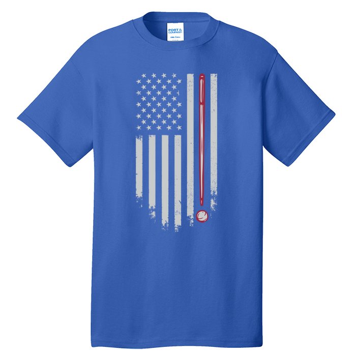 American Flag Billiard Pool Player Great Gift Tall T-Shirt