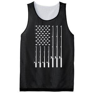 American Flag Bass Fishing Rod Fishing Lover Mesh Reversible Basketball Jersey Tank