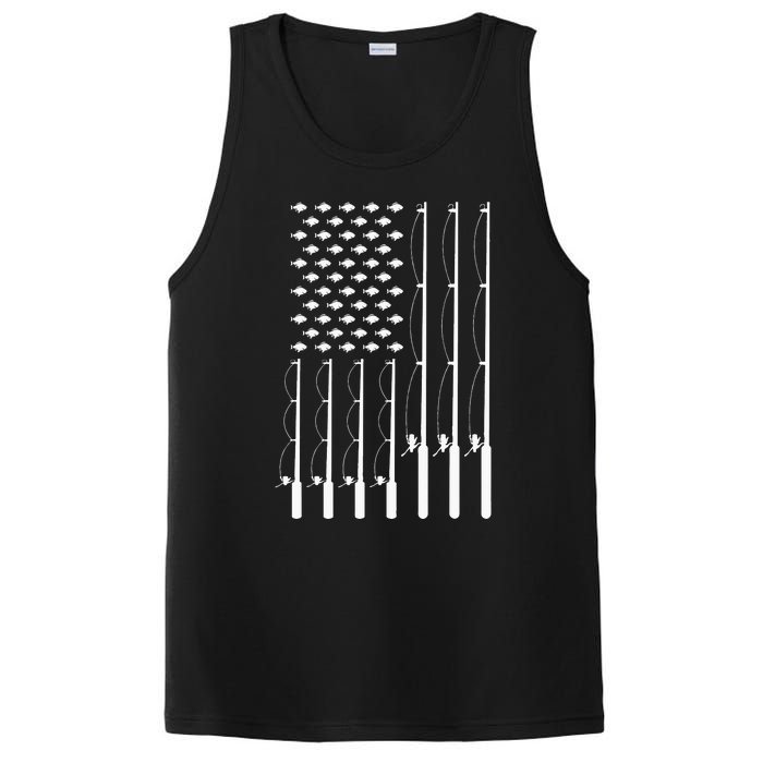 American Flag Bass Fishing Rod Fishing Lover PosiCharge Competitor Tank