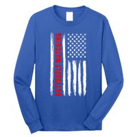 American Flag Butterfly Watching Coach Usa Gift Long Sleeve Shirt