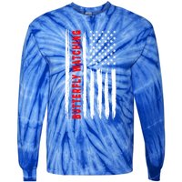 American Flag Butterfly Watching Coach Usa Gift Tie-Dye Long Sleeve Shirt