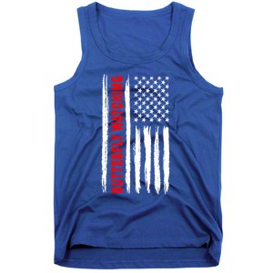 American Flag Butterfly Watching Coach Usa Gift Tank Top