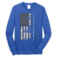 American Flag Billiard Stick Cute Table Game Funny Usa Gift Cool Gift Long Sleeve Shirt