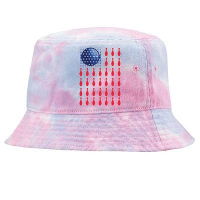 American Flag Bowling ShirtS Bowler Gifts For Bowling Team Tie-Dyed Bucket Hat