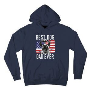 American Flag Best Dog Dad Ever German Wirehaired Pointer Tall Hoodie