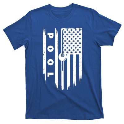 American Flag Billiards Pool Player Billiard Gift T-Shirt