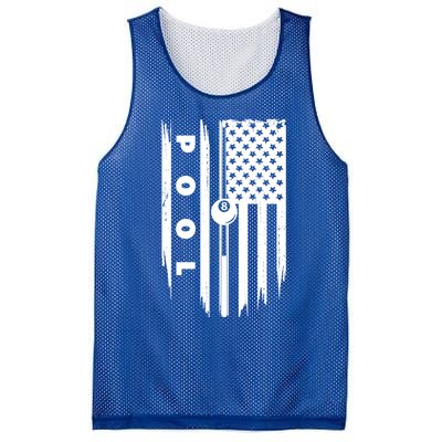 American Flag Billiards Pool Player Billiard Gift Mesh Reversible Basketball Jersey Tank