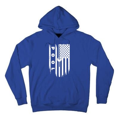 American Flag Billiards Pool Player Billiard Gift Tall Hoodie