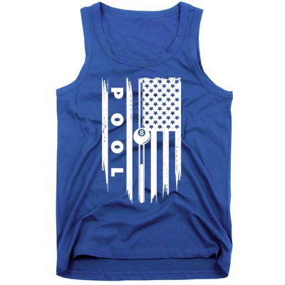 American Flag Billiards Pool Player Billiard Gift Tank Top