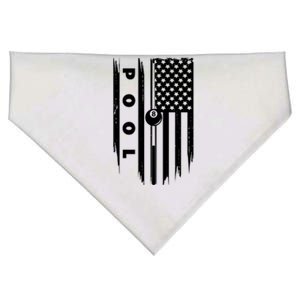 American Flag Billiards Pool Player Billiard Gift USA-Made Doggie Bandana