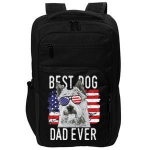 American Flag Best Dog Dad Ever Norwich Terriers Usa Impact Tech Backpack