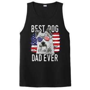 American Flag Best Dog Dad Ever Norwich Terriers Usa PosiCharge Competitor Tank