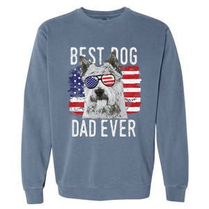 American Flag Best Dog Dad Ever Norwich Terriers Usa Garment-Dyed Sweatshirt