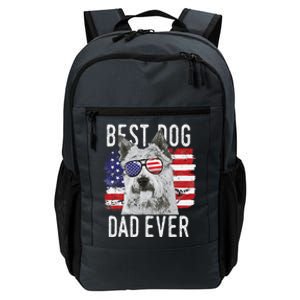 American Flag Best Dog Dad Ever Norwich Terriers Usa Daily Commute Backpack