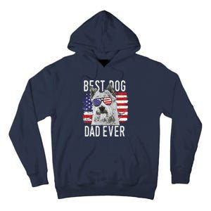 American Flag Best Dog Dad Ever Norwich Terriers Usa Tall Hoodie