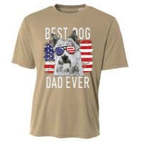 American Flag Best Dog Dad Ever Norwich Terriers Usa Cooling Performance Crew T-Shirt