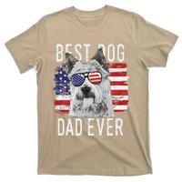 American Flag Best Dog Dad Ever Norwich Terriers Usa T-Shirt