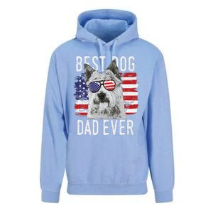 American Flag Best Dog Dad Ever Norwich Terriers Usa Unisex Surf Hoodie