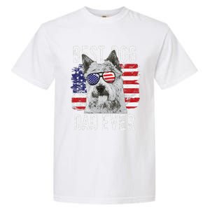 American Flag Best Dog Dad Ever Norwich Terriers Usa Garment-Dyed Heavyweight T-Shirt