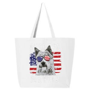 American Flag Best Dog Dad Ever Norwich Terriers Usa 25L Jumbo Tote