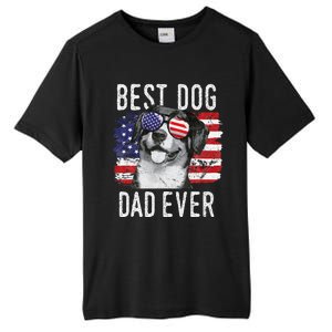 American Flag Best Dog Dad Ever Entlebucher Mountain Dogs Tall Fusion ChromaSoft Performance T-Shirt