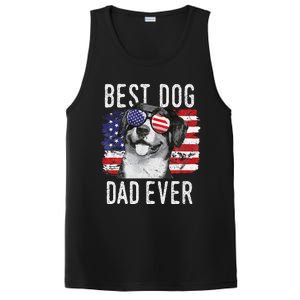 American Flag Best Dog Dad Ever Entlebucher Mountain Dogs PosiCharge Competitor Tank