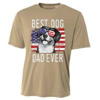 American Flag Best Dog Dad Ever Entlebucher Mountain Dogs Cooling Performance Crew T-Shirt