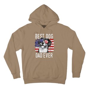 American Flag Best Dog Dad Ever Entlebucher Mountain Dogs Hoodie