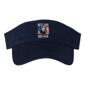 American Flag Best Dog Dad Ever Gordon Setters Usa Valucap Bio-Washed Visor