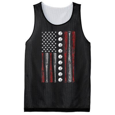 American Flag Baseball Red White Blue 4th Of July Mesh Reversible Basketball Jersey Tank