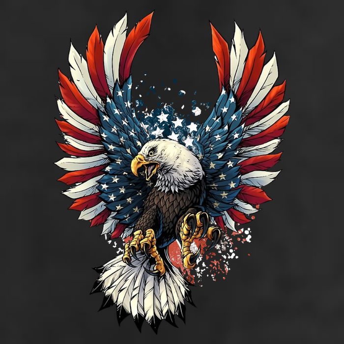 American Flag Bald Eagle 4th Of July USA Patriotic Adult Drive Performance Visor
