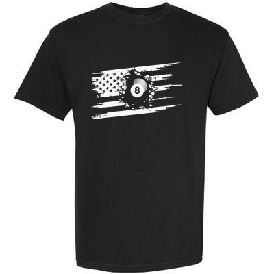 American Flag Billiards Apparel Billiards Garment-Dyed Heavyweight T-Shirt