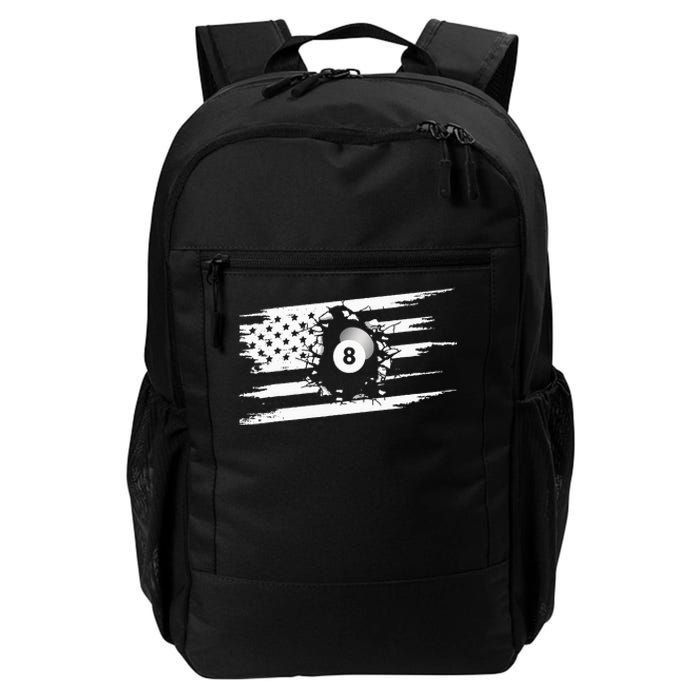 American Flag Billiards Apparel Billiards Daily Commute Backpack